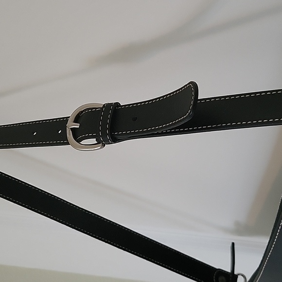 Dooney & Bourke Gray Canvas Black Leather Trim Satchel Shoulder Bag - Picture 16 of 16